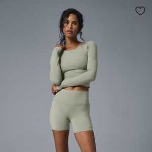 Alo long sleeve ribbed top